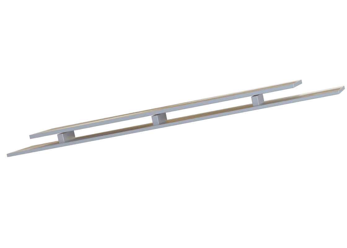 Metal Roof — Roof-Parallel mounting diagram