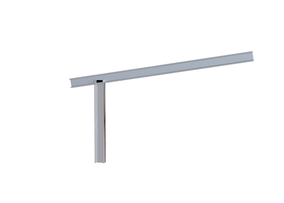 Single Cantilever carport structure diagram
